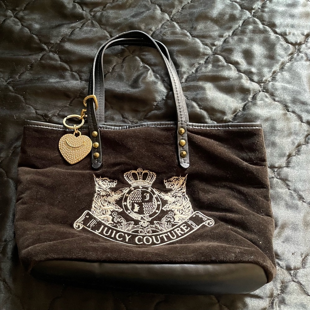 Juicy Couture black tote purse
